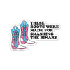 These Boots Were Made for Smashing the Binary Sticker
