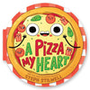 A Pizza My Heart (A Lift the Flap Shaped Novelty Board Book for Toddlers) (Delish Delights)