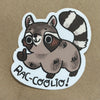 Rac-Coolio Raccoon Sticker