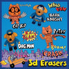Dog Man 3D Puzzle Erasers
