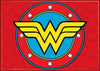 DC Comics Wonder Woman Logo on Red Magnet 2.5" x 3.5"